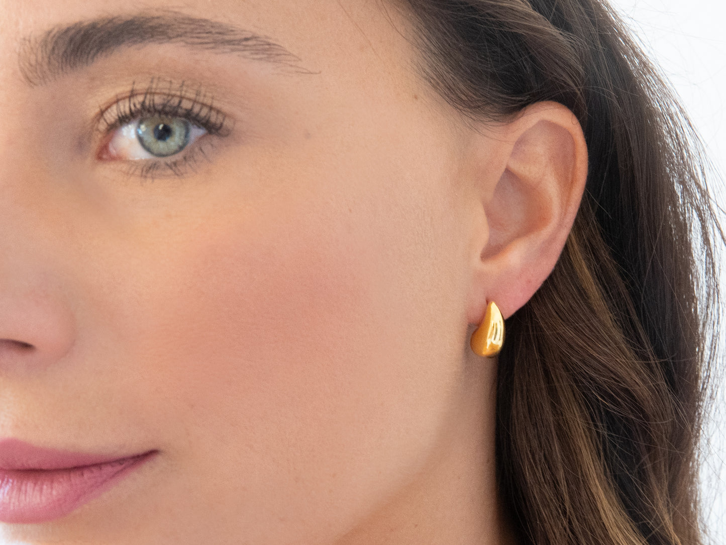 Teardrop Stud Earrings