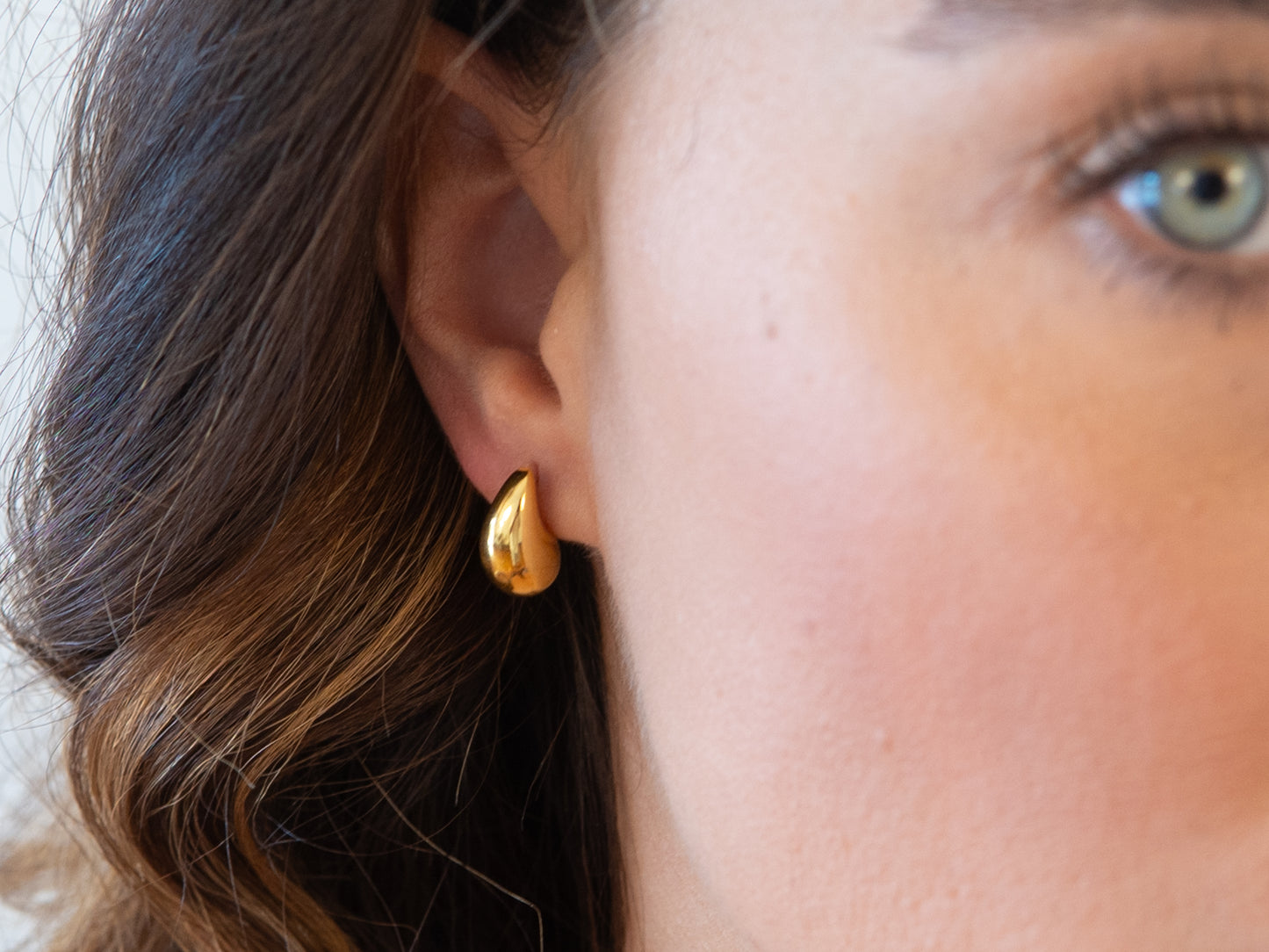 Teardrop Stud Earrings