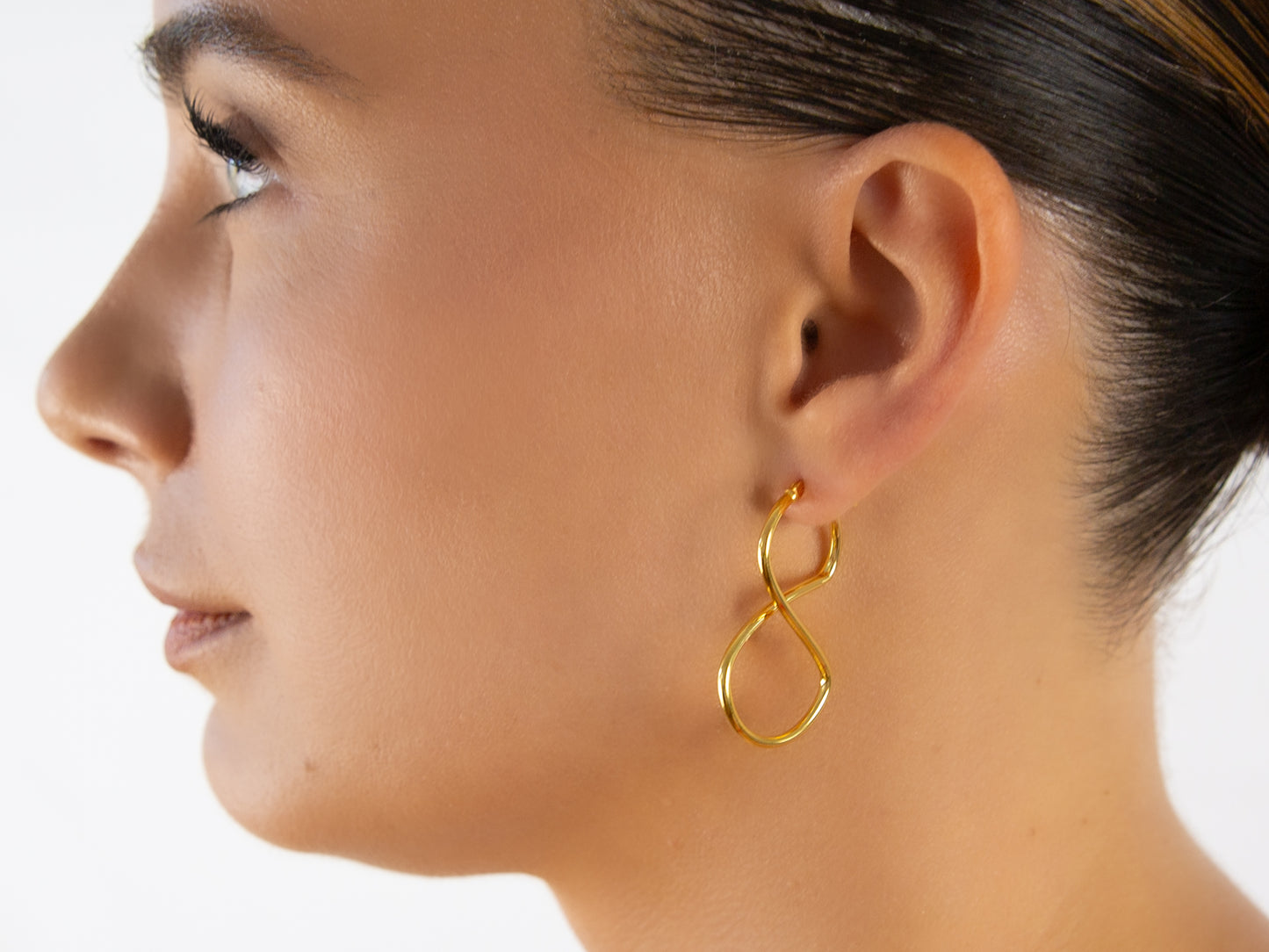 Infinity Symbol Hoops