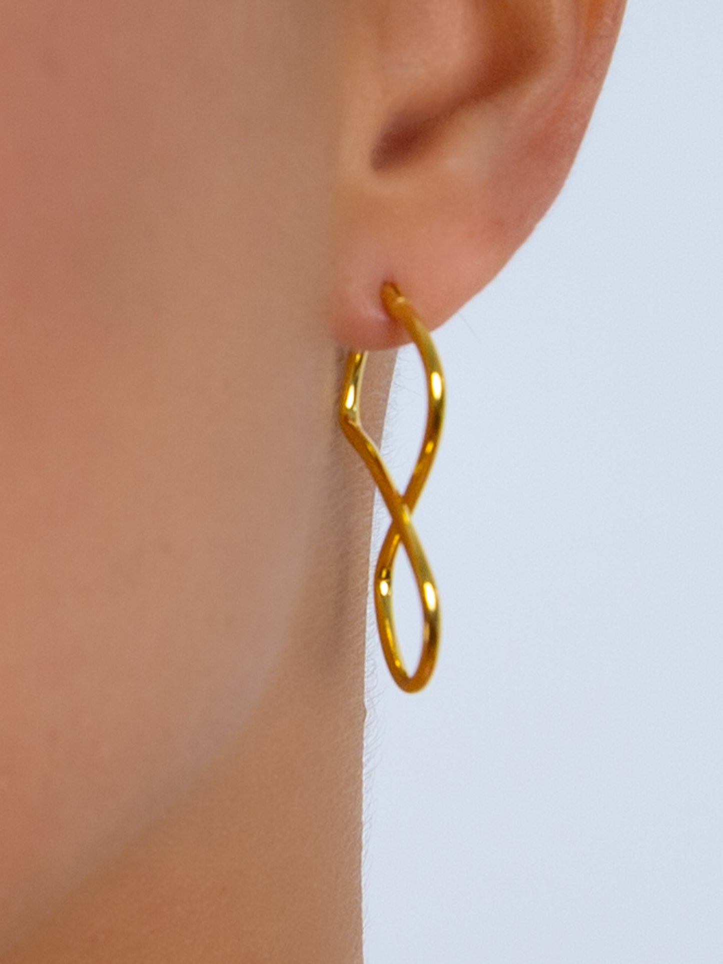 Infinity Symbol Hoops