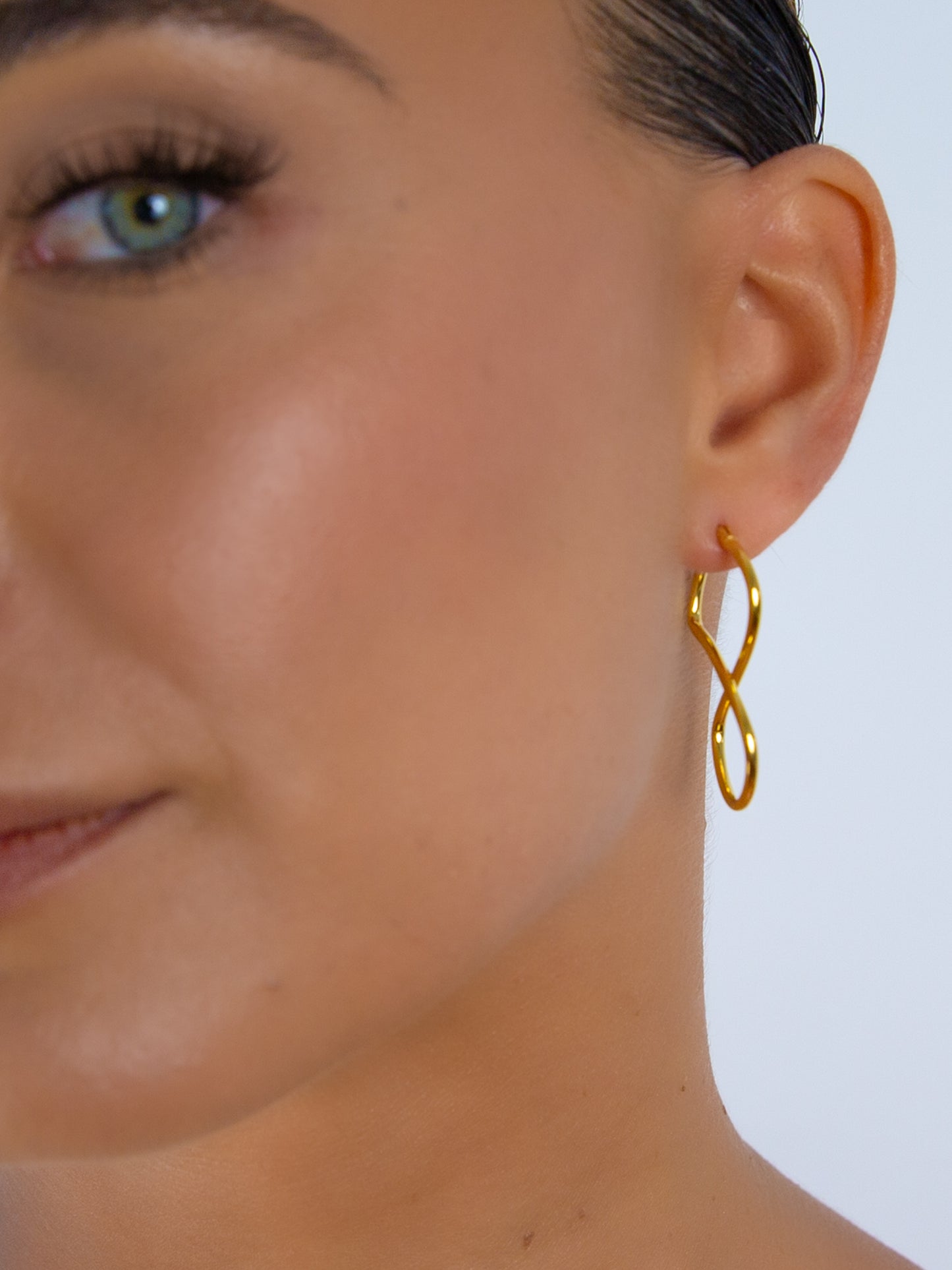 Infinity Symbol Hoops