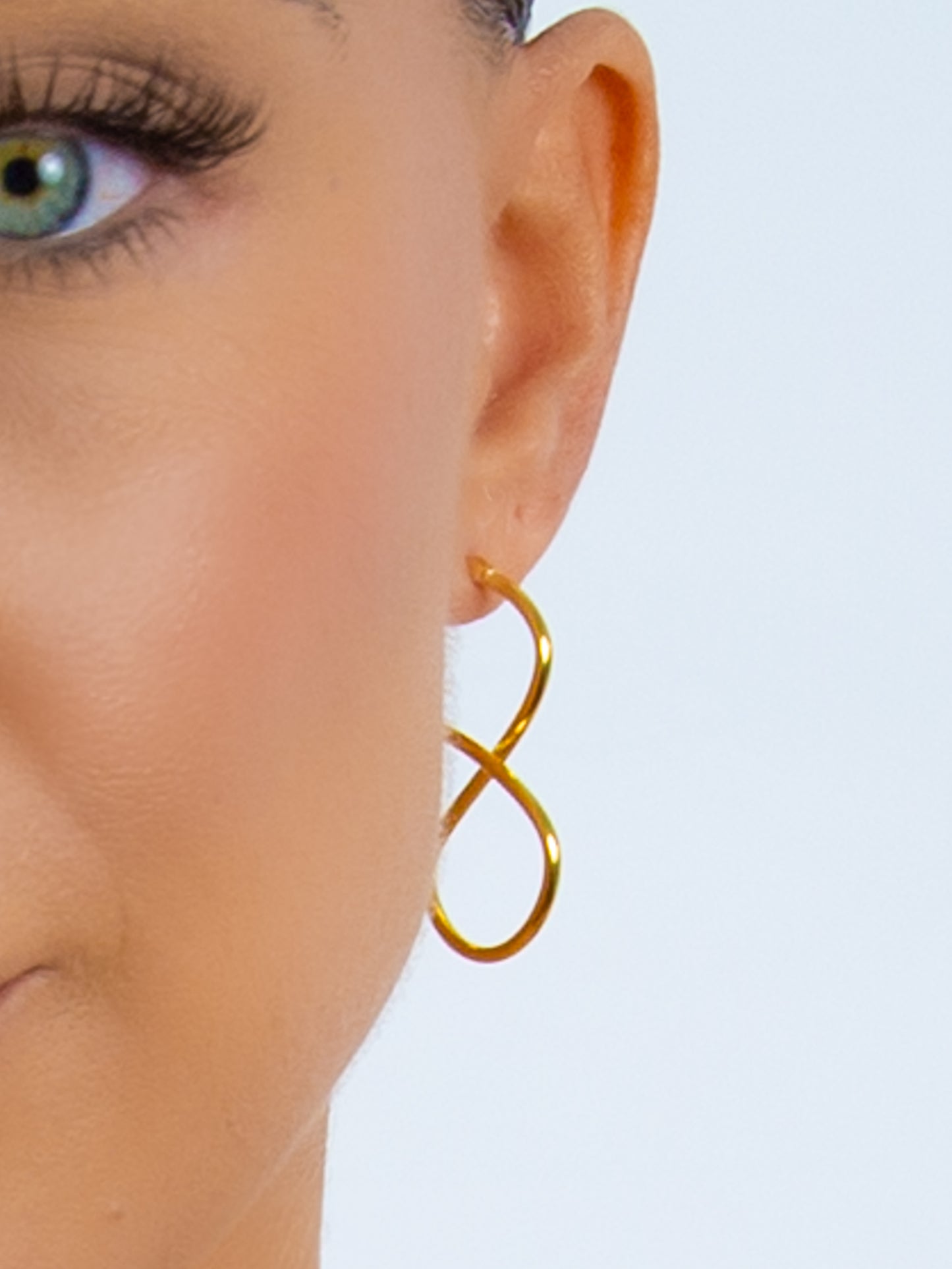 Infinity Symbol Hoops