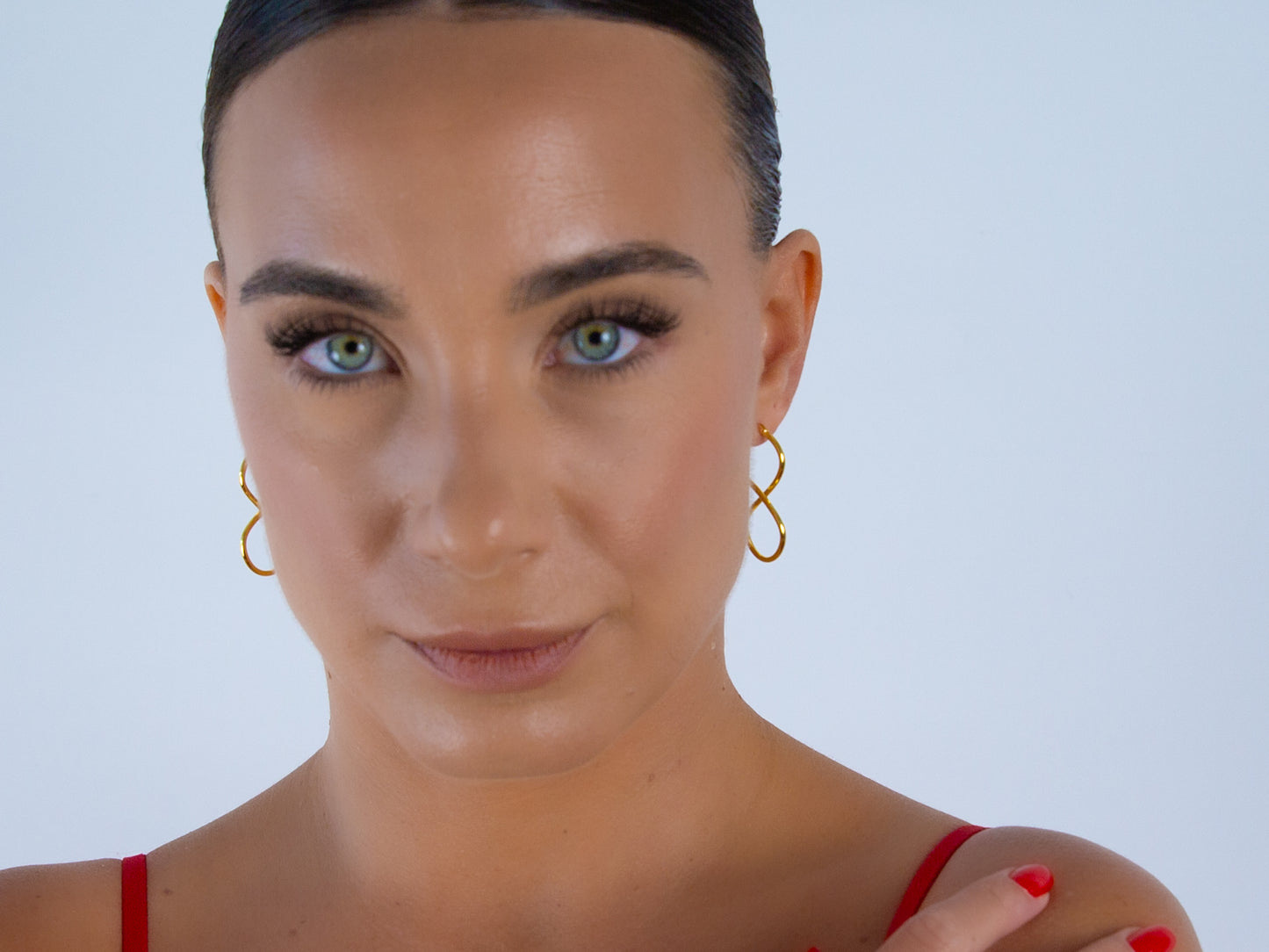 Infinity Symbol Hoops