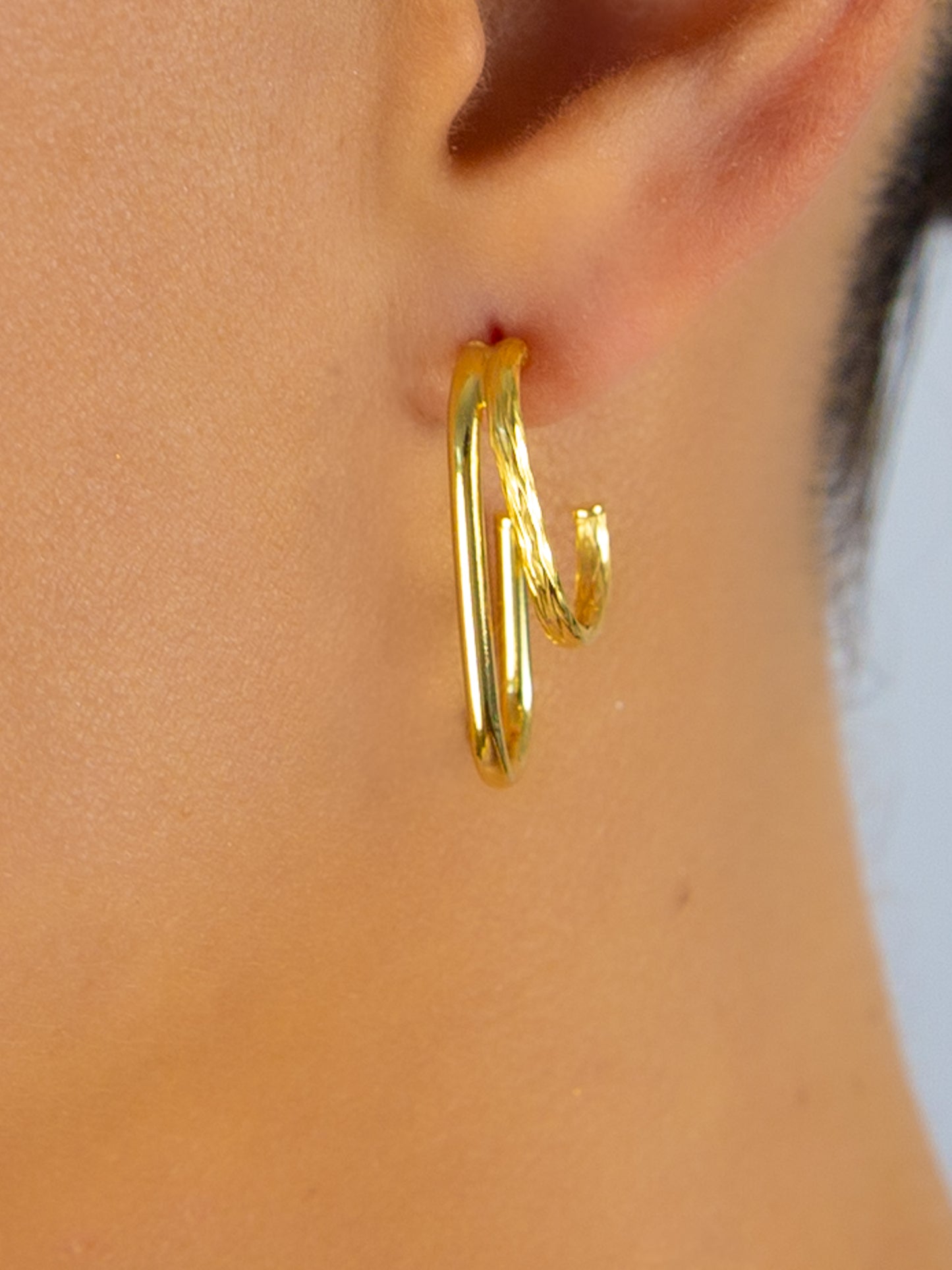 Rectangle Double Hoops
