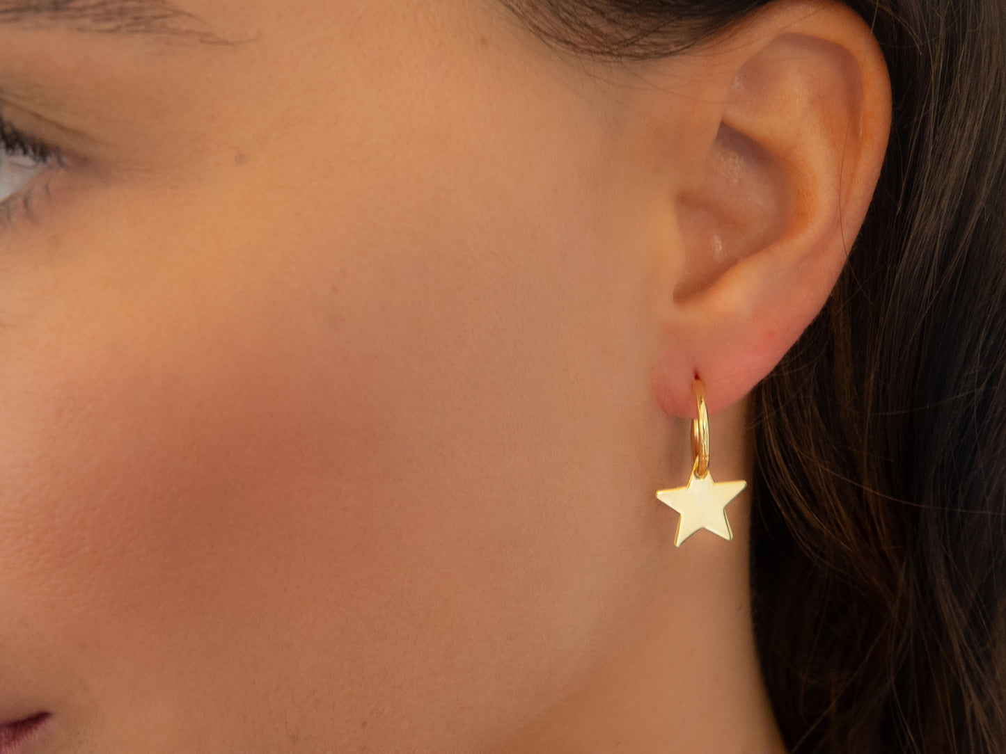 Star Charm Huggies
