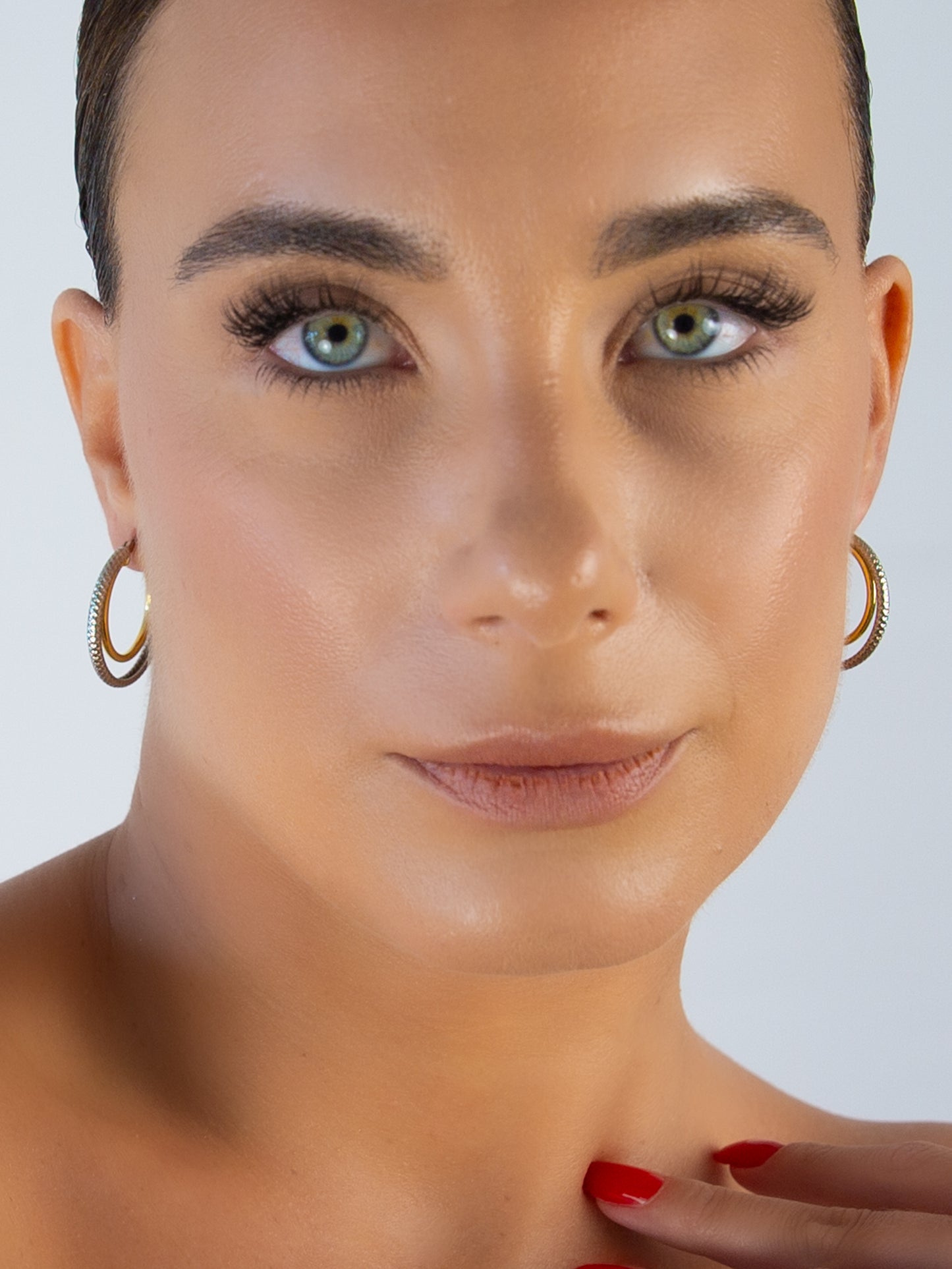 Two Tone Round Hoops