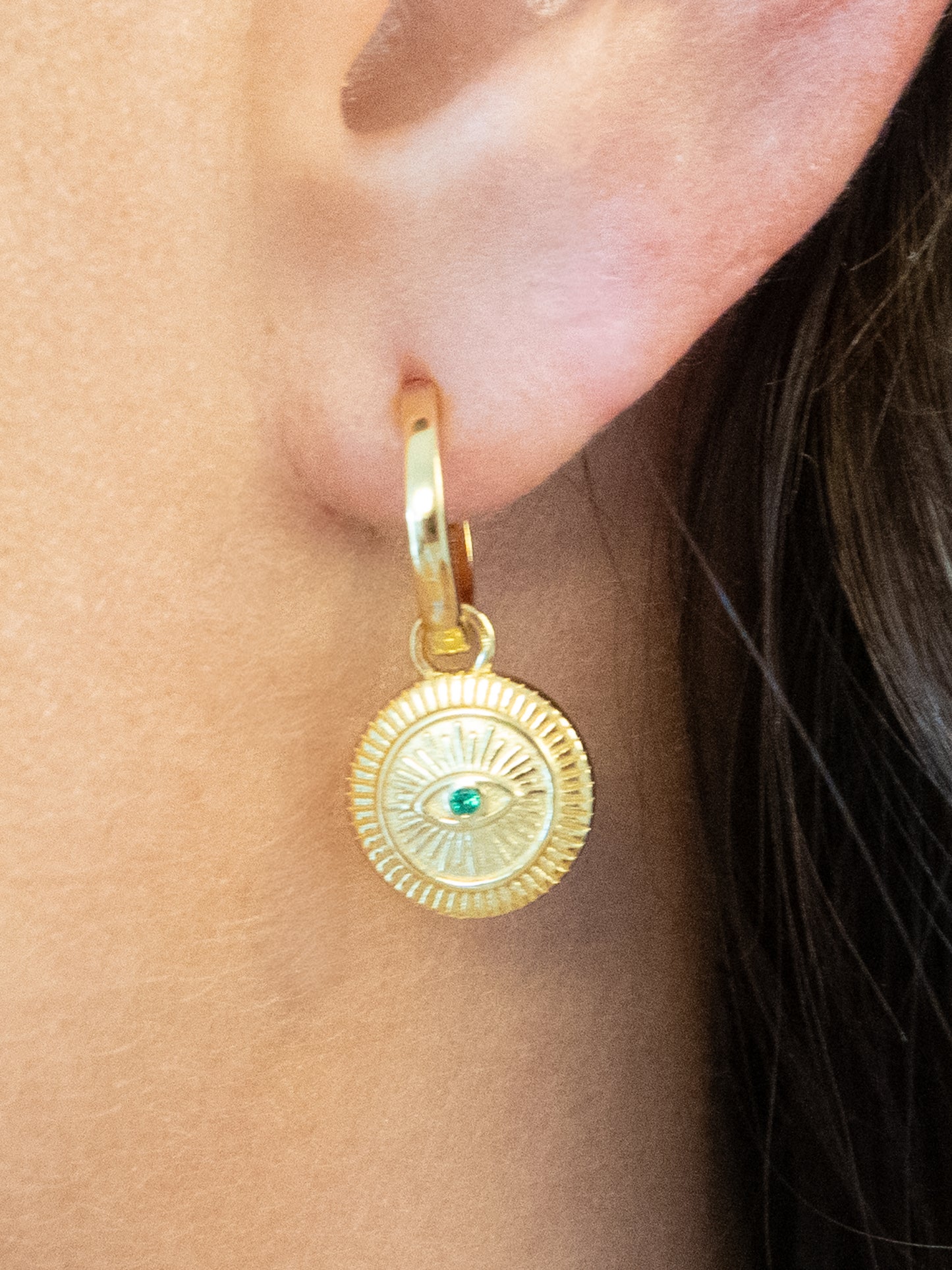 Evil Eye Hoops