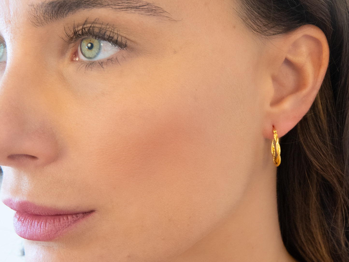 Entwined Hoops Textured & Glossy Rings