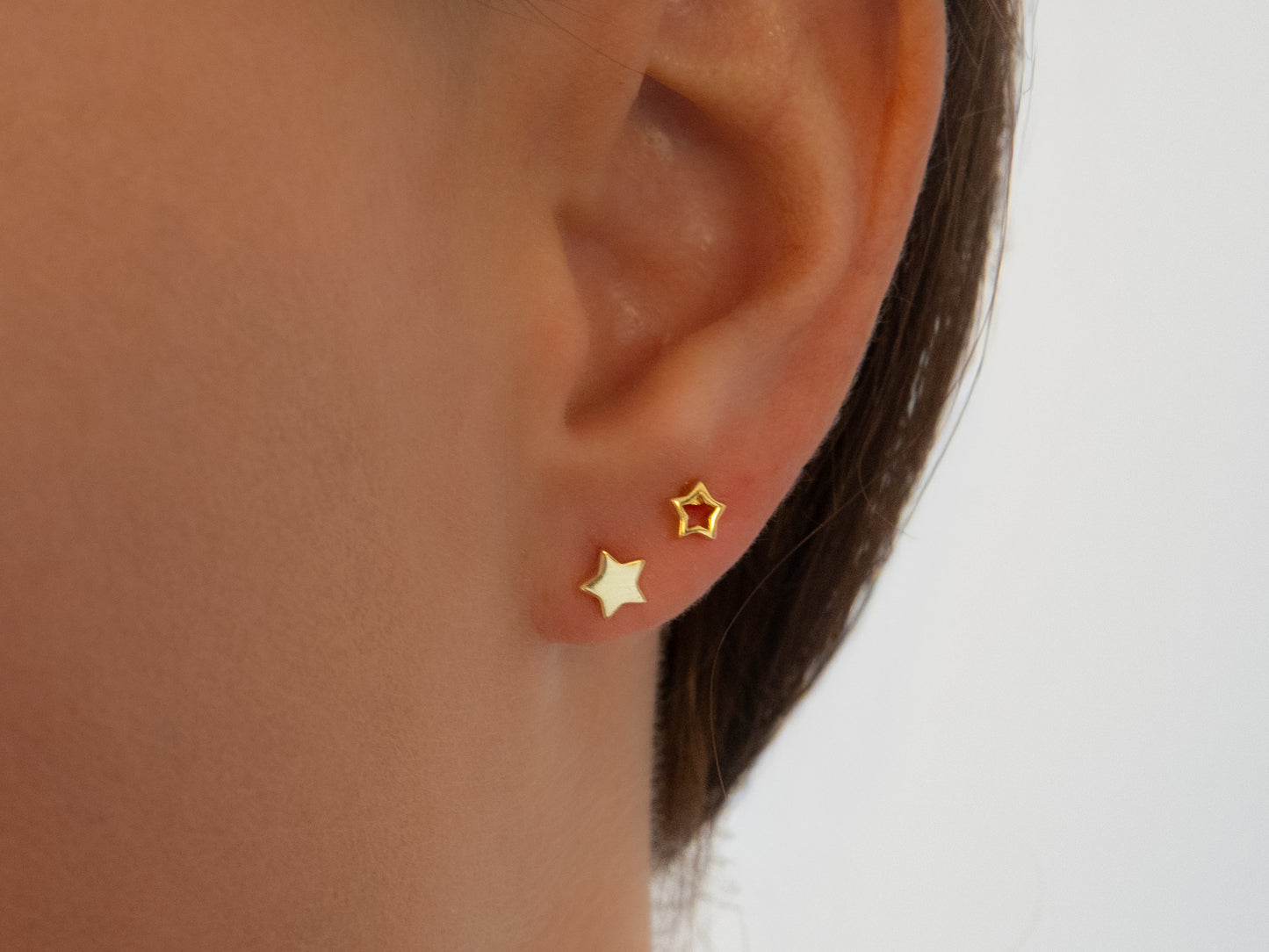 Star Studs in Four Sizes