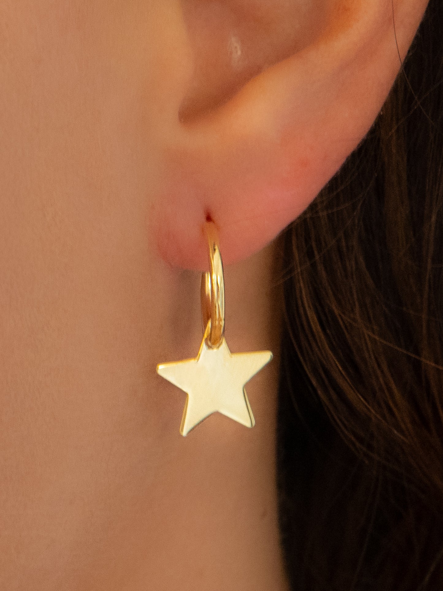 Star Charm Huggies