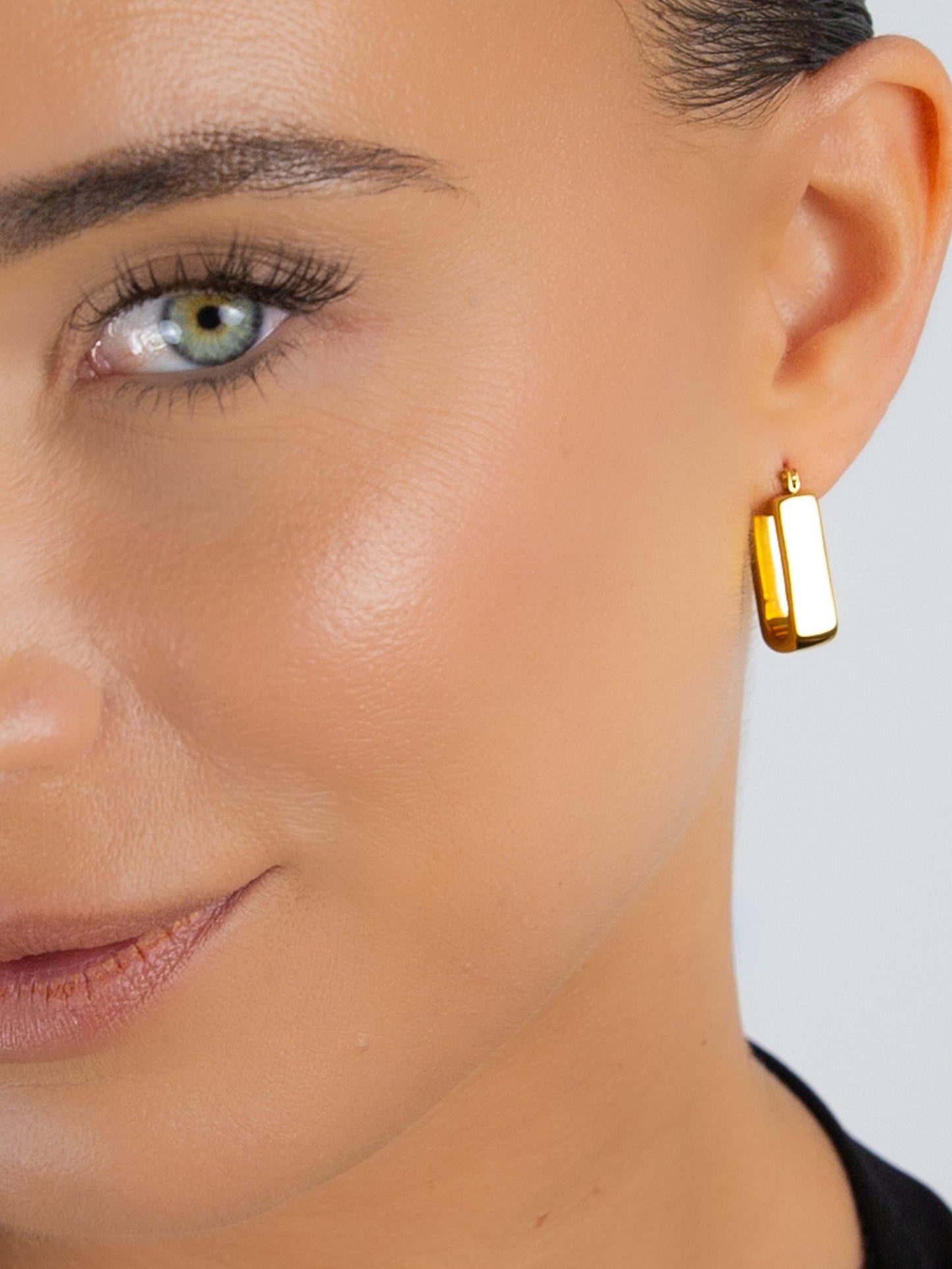 Long Chunky Rectangle Hoops