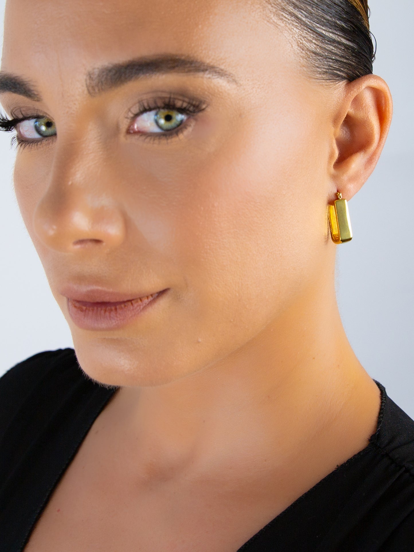 Long Chunky Rectangle Hoops