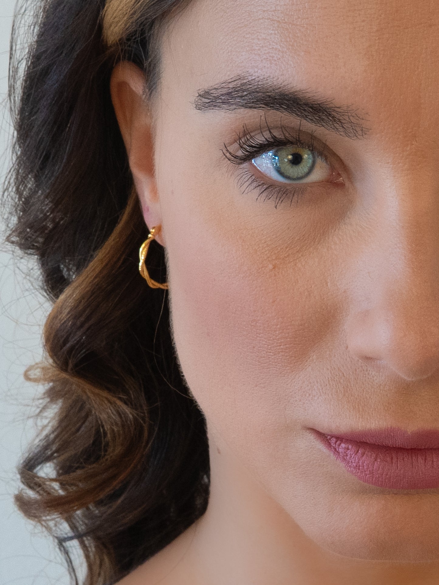 Entwined Hoops Textured & Glossy Rings