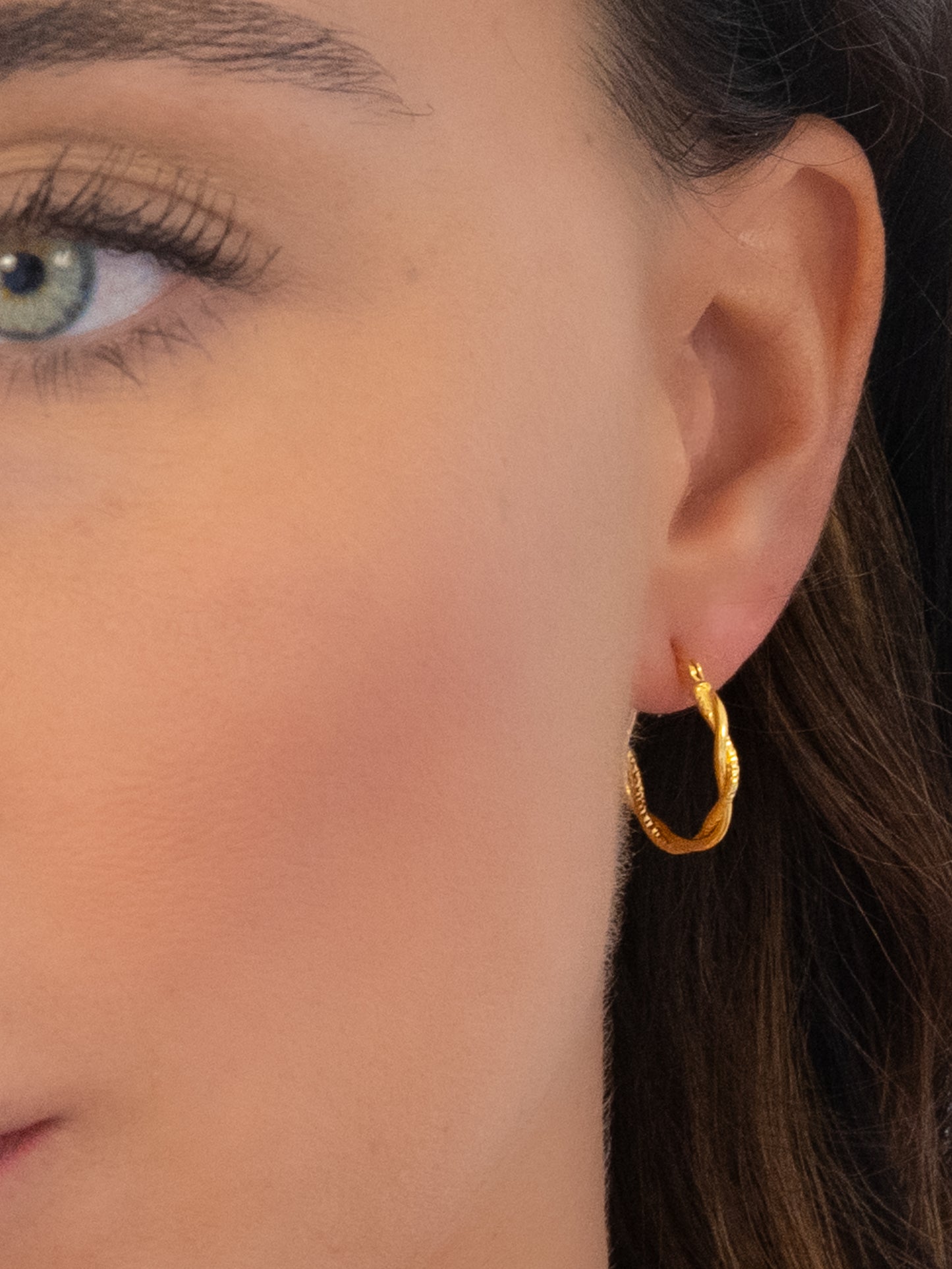 Entwined Hoops Textured & Glossy Rings