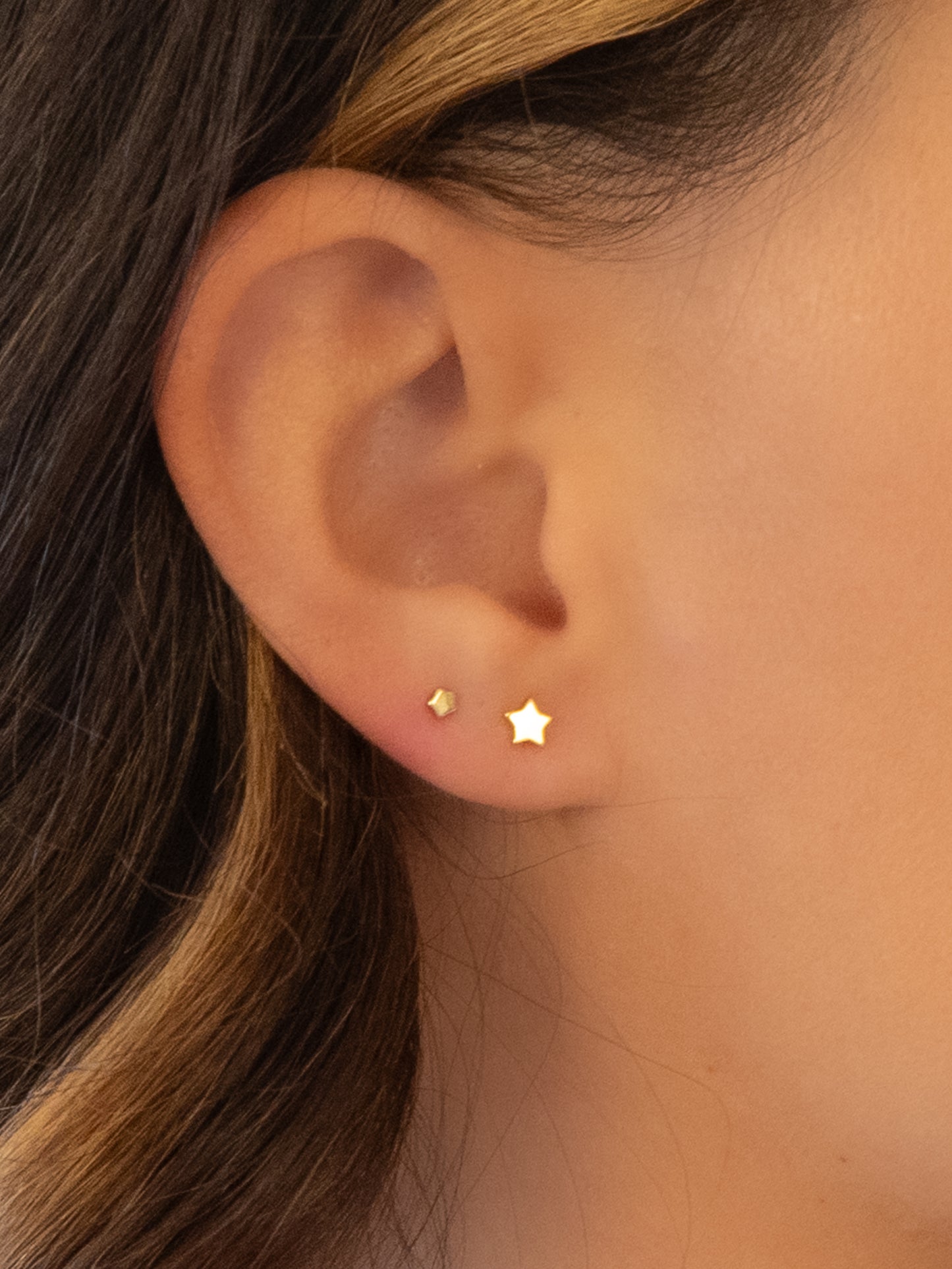Star Studs in Four Sizes