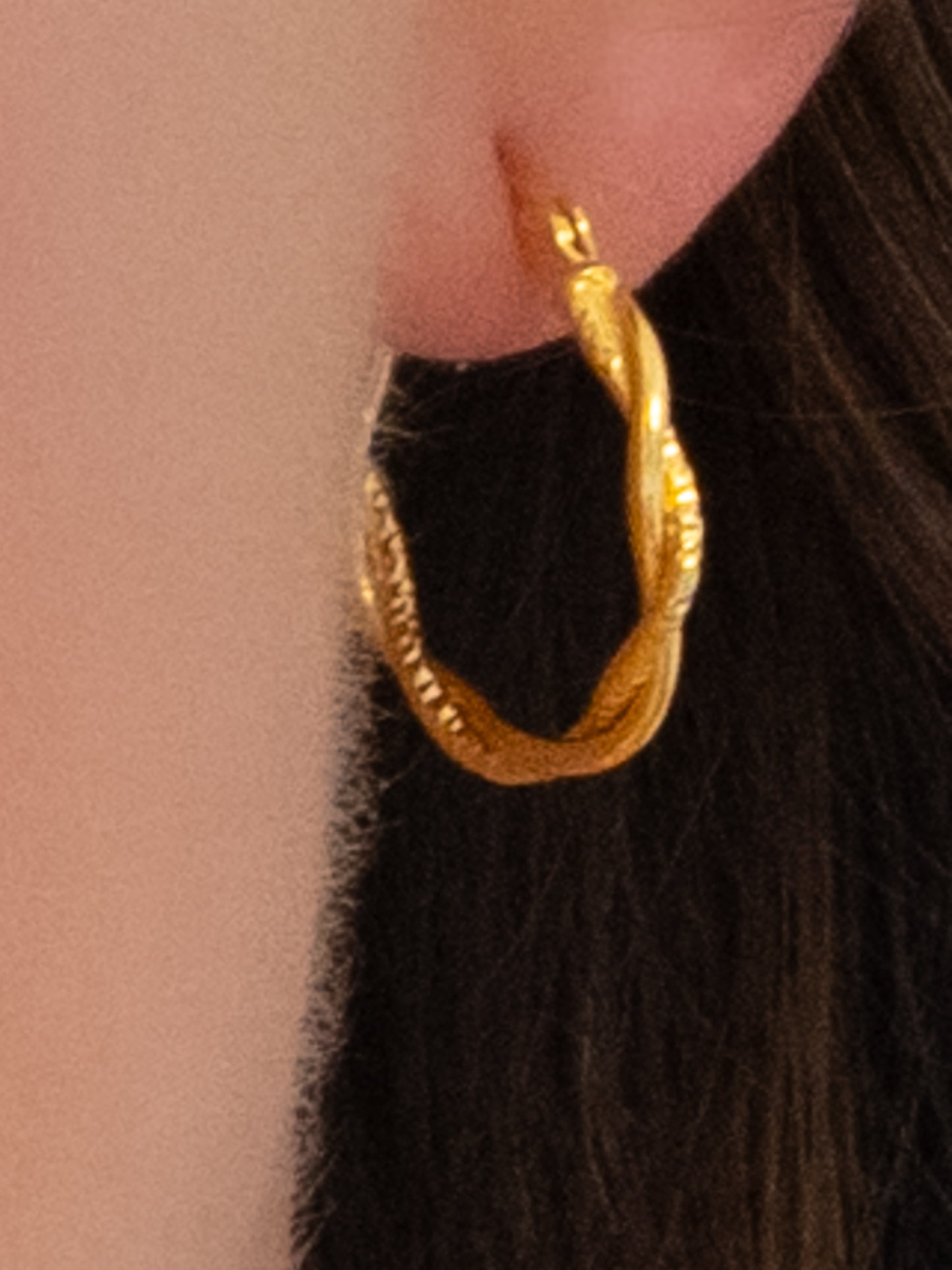 Entwined Hoops Textured & Glossy Rings