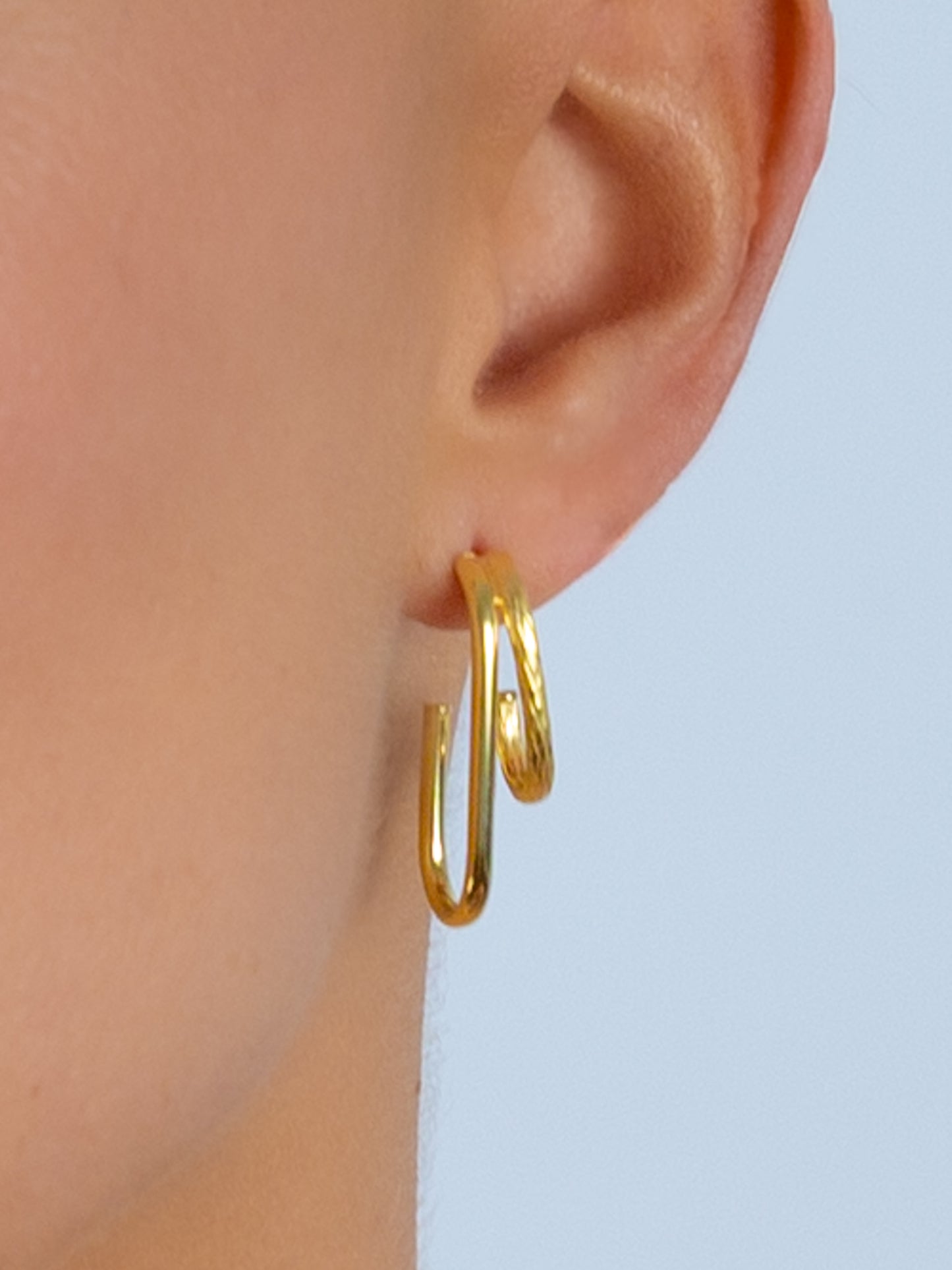 Rectangle Double Hoops