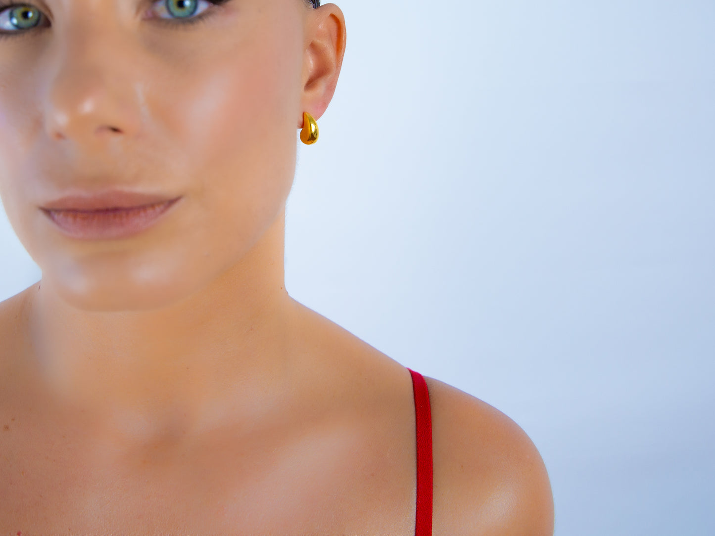 Teardrop Stud Earrings