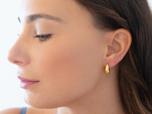 Teardrop Stud Earrings