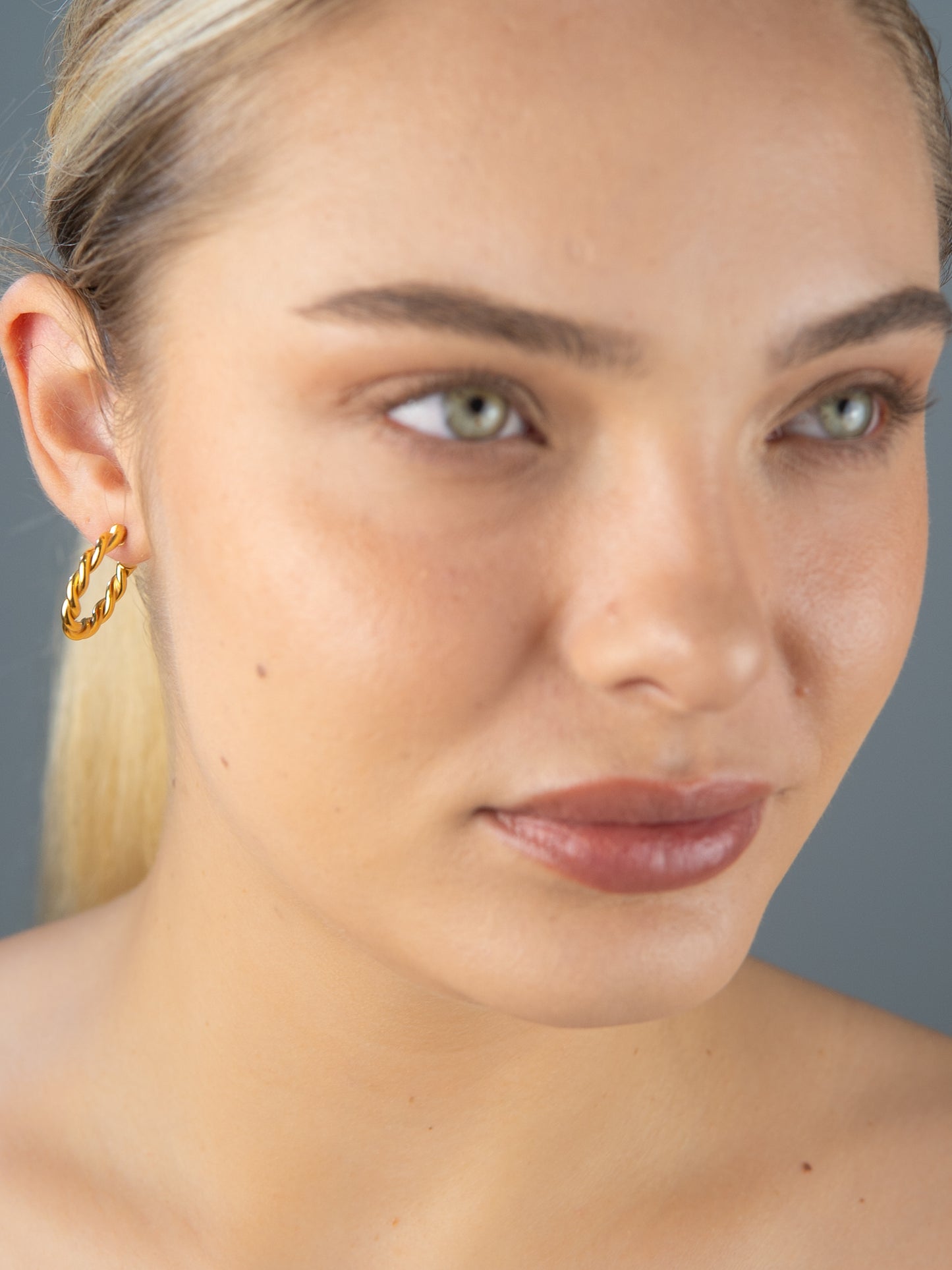 Twisted Rope Open Hoops