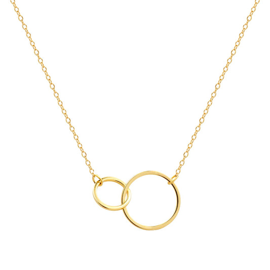 NECKLACE WITH ENTWINED CIRCLES