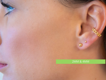 Bead Studs in Three Sizes