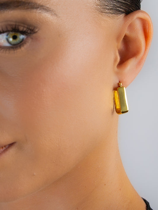 Long Chunky Rectangle Hoops