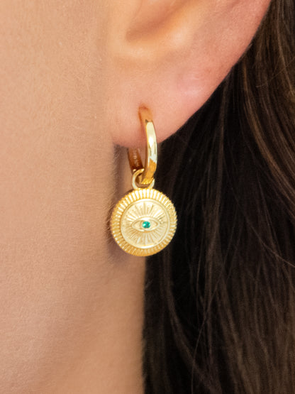 Evil Eye Hoops