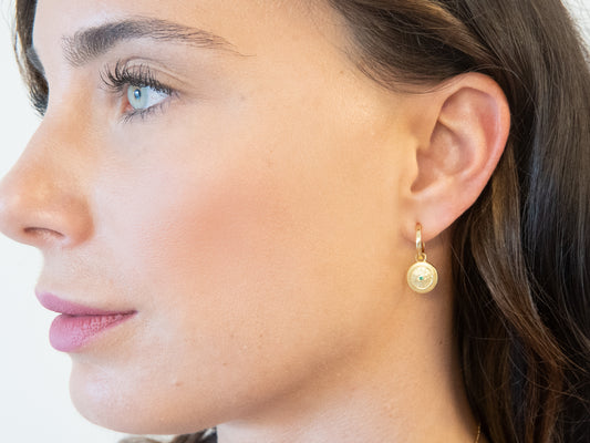 Evil Eye Hoops