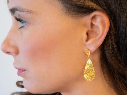Long Abstract Earrings
