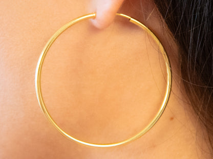 Extra Large Classic Hoop Earrings