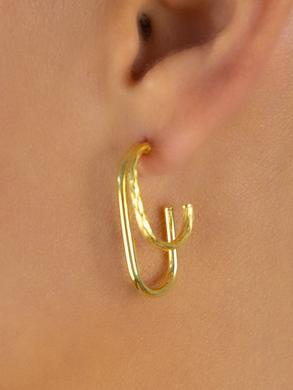 Rectangle Double Hoops